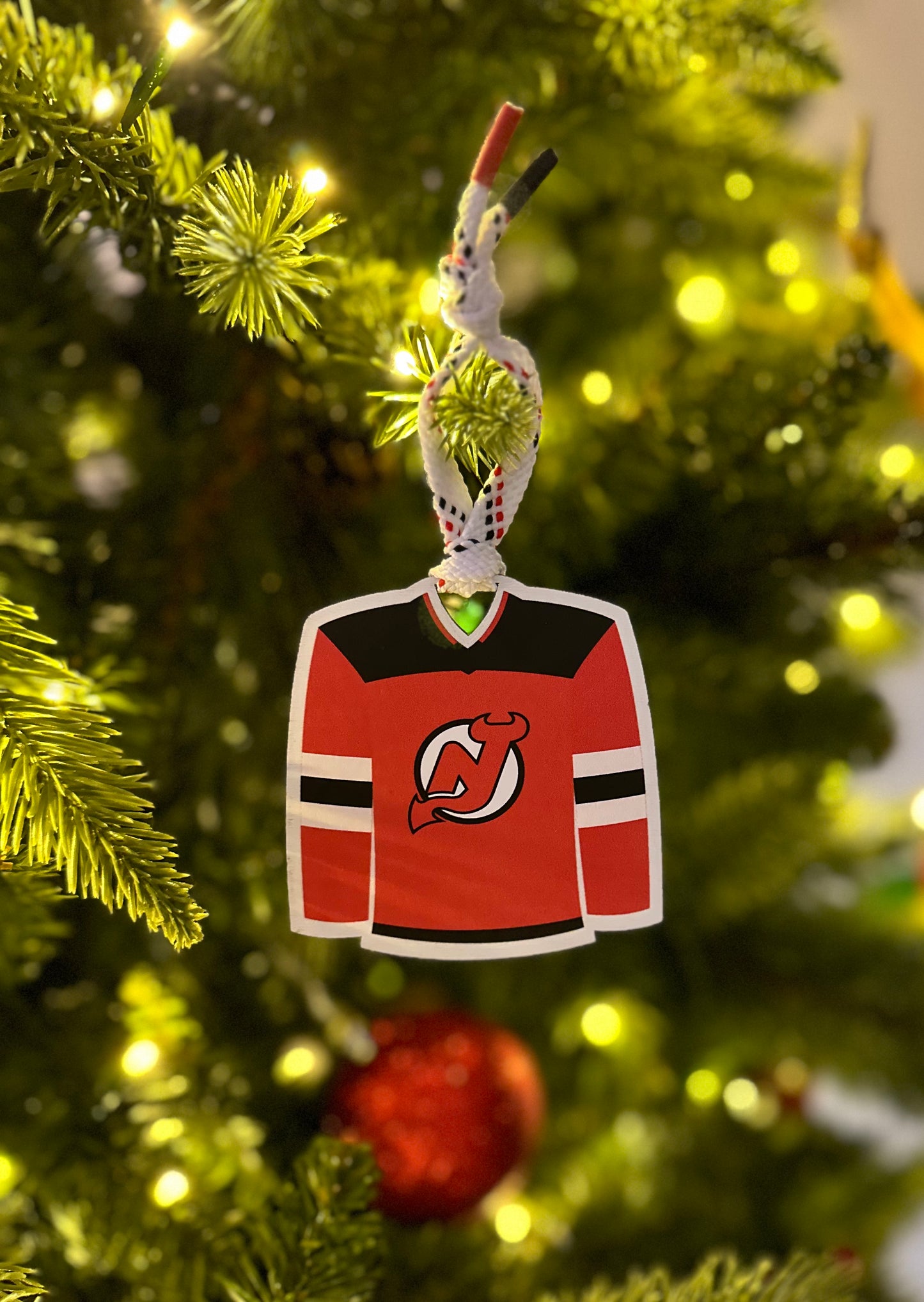 Devils Jersey Christmas Ornament