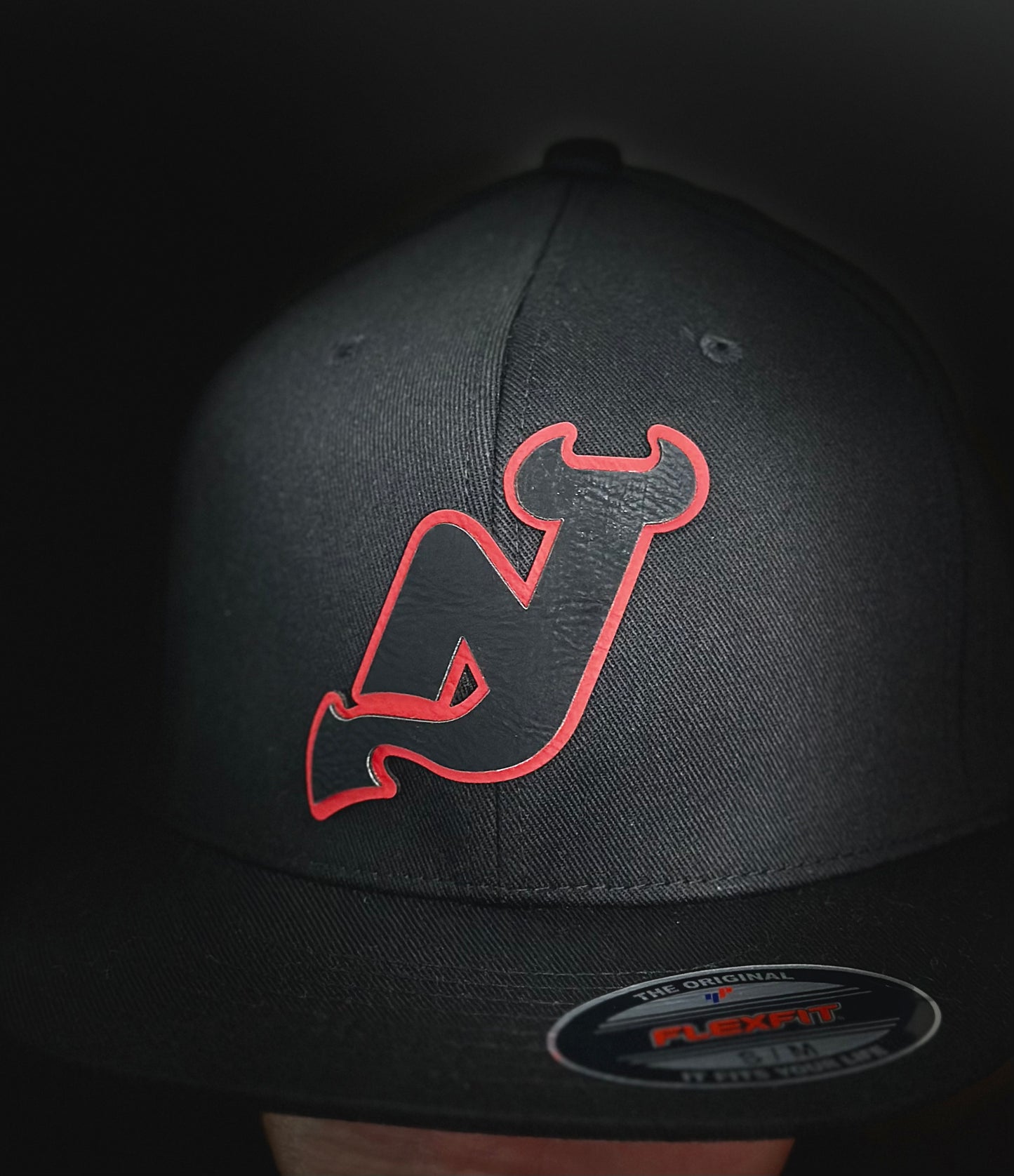 Devils Black 3x Champions FlexFit Hat