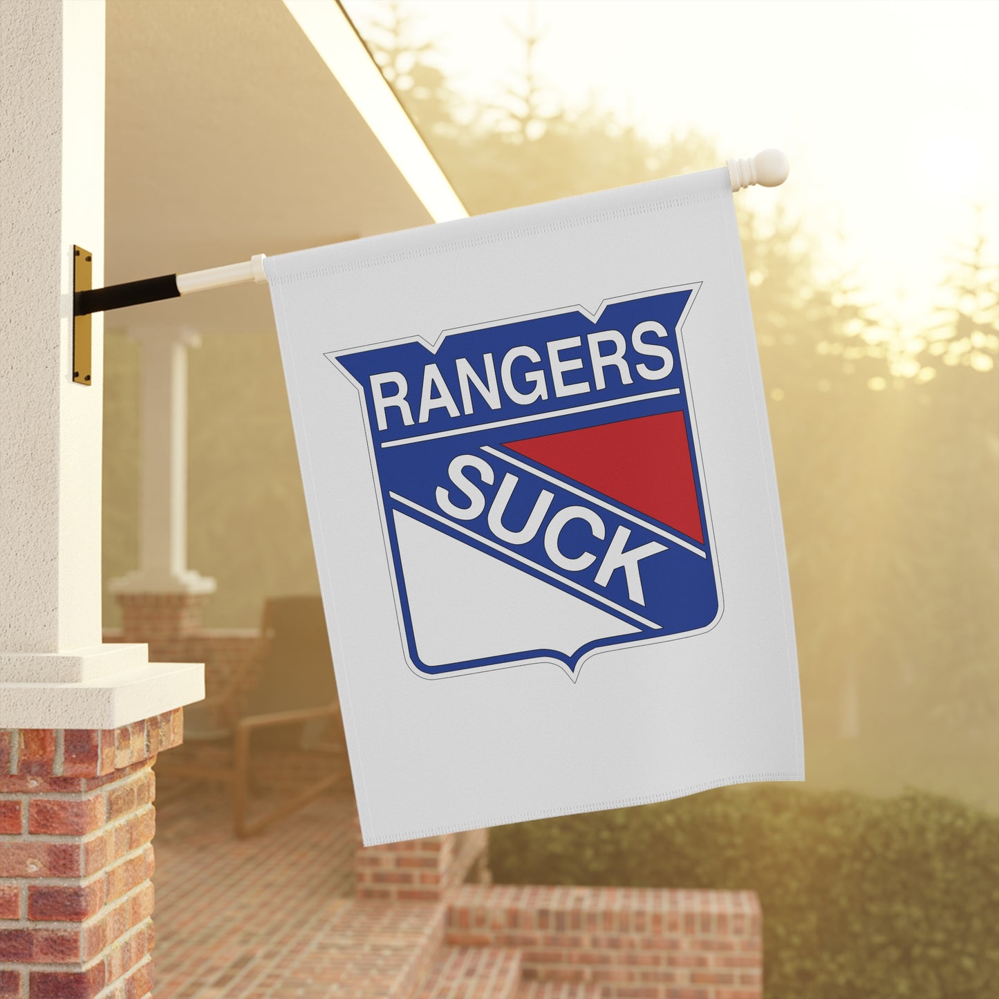 Rangers Suck Garden Banner