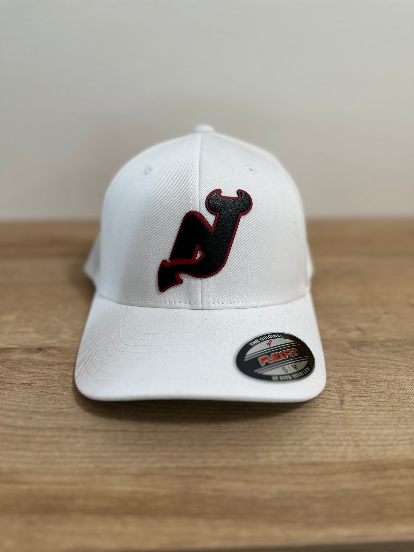 Devils Black 3x Champions White FlexFit Hat