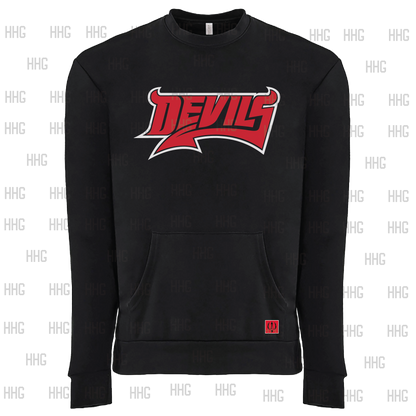 Devils Strike! Pocket Crewneck