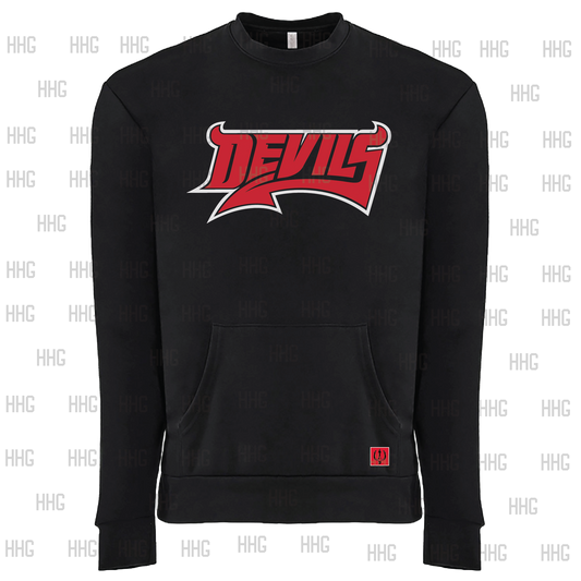 Devils Strike! Pocket Crewneck