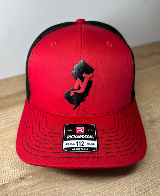 State Logo Red and Black Snapback