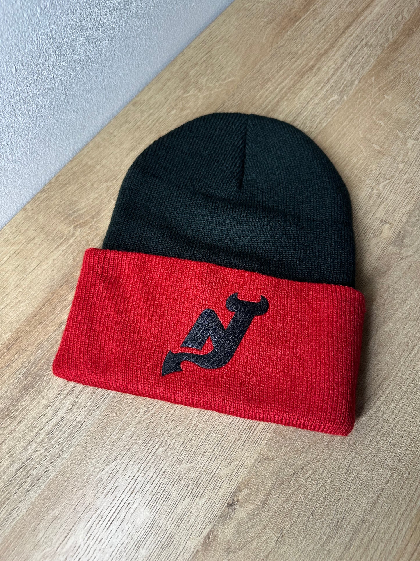 Red and Black Devil Beanie