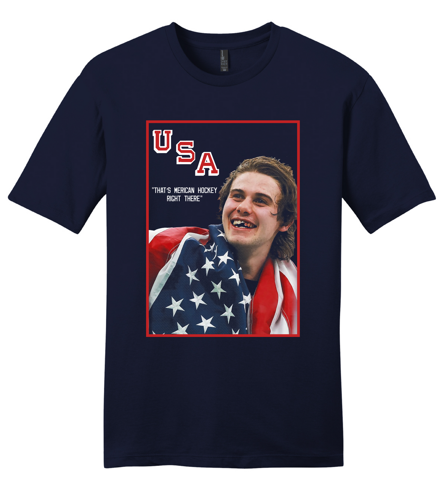 Jack Hughes - That's Merican Hockey USA GOLD MEDAL TEE/HOODIE