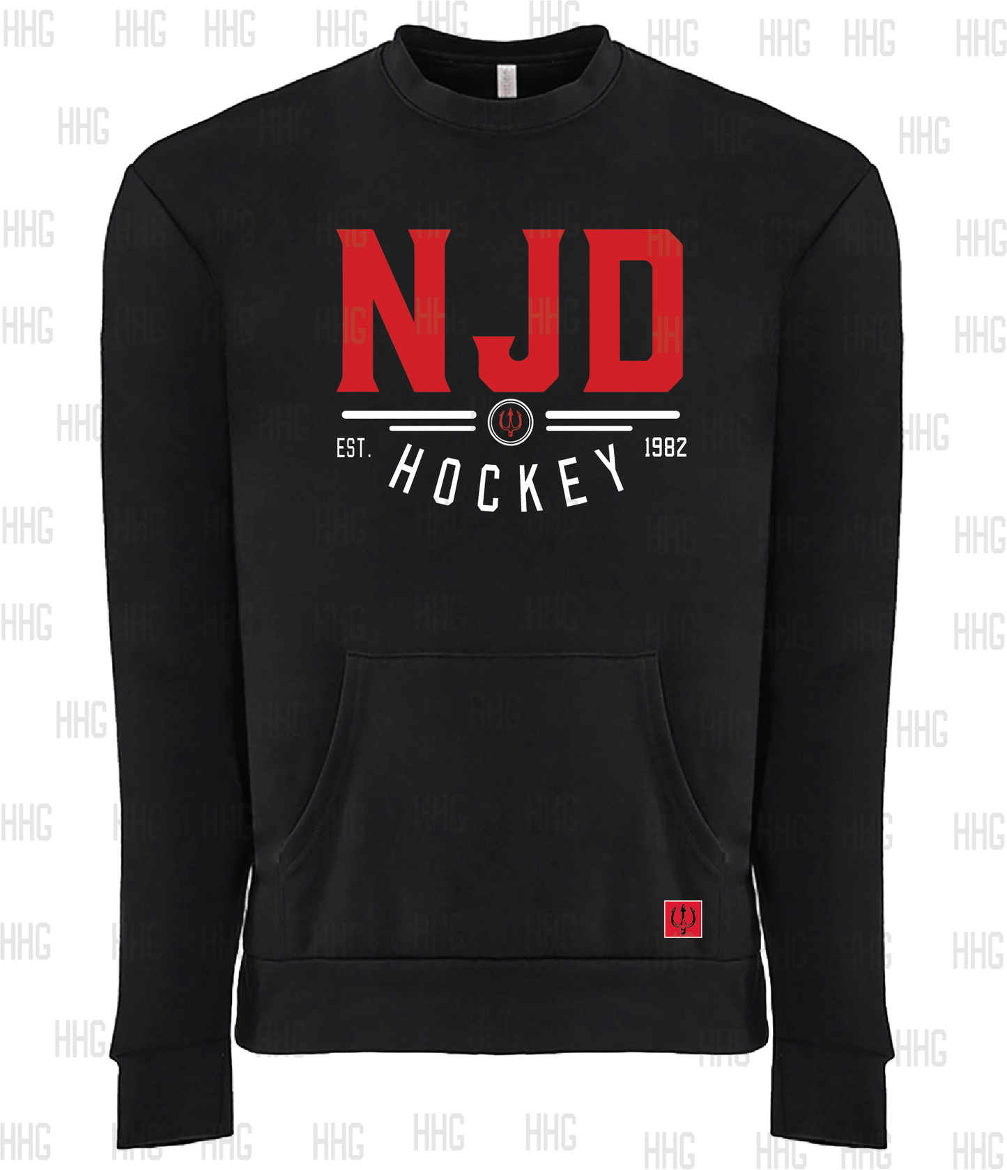 NJD Hockey Pocket Crewneck